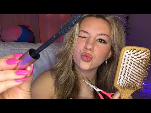asmr fastest!⚡️ skincare, makeup, nails, hair role-play