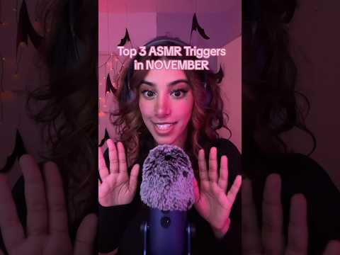 My TOP 3 ASMR triggers in November #asmr #asmrcommunity #bambiafterhours #feelthetingle