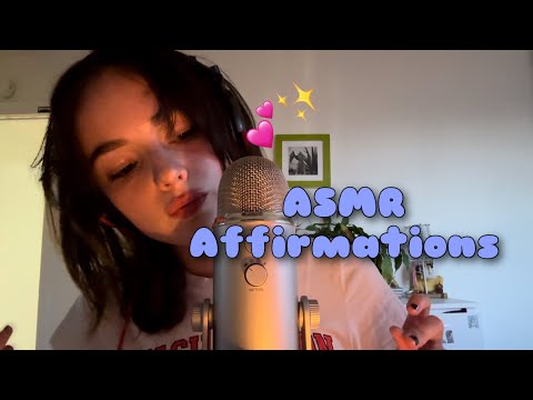 ASMR Affirmations for relaxation💕⭐️