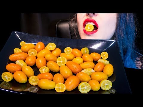 ASMR: Super Crispy Mini Oranges | Eating Whole Kumquats 🍊 ~ Relaxing Eating Sounds [No Talking|V] 😻