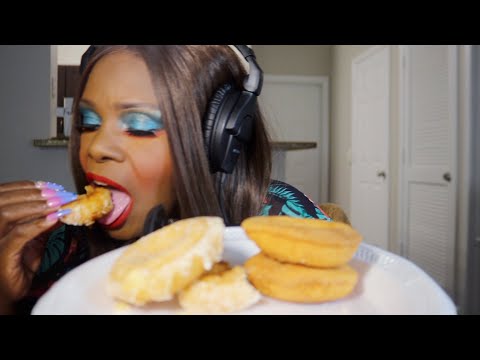 Crisp Glaze Donut Dipping ASMR Eating Sounds