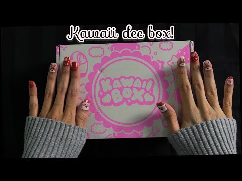 ASMR Unboxing Kawaii: Crinkle Sounds Kawaii Things  Cute things Whisper - Dec Box!