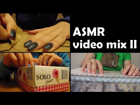 #131 Layered ASMR: tapping, crinkling, soft speaking and more! Video mix II