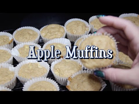 Apple Muffins Recipe [Whispered ASMR] 🍎 Baking