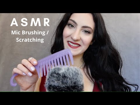 ASMR Fluffy Mic Brushing, Scratching, Brain Massage + Trigger Words/Mouth Sounds/Mic Blowing