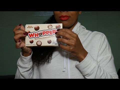ASMR Candy Eating Sounds Whopper Candy No Talking