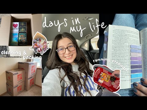 BUSY DAYS IN MY LIFE| preparing to move, packing, shopping, errands🏠
