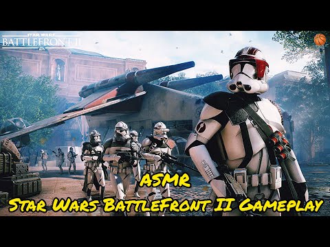 ASMR | Star Wars Battlefront 2 CO-OP Gameplay (w/Controller Sounds)