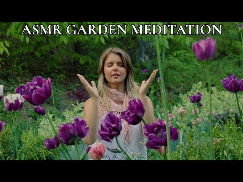 "Lotus Seed Meditation" Soft Spoken REIKI ASMR in my Cottage Garden (15 min)