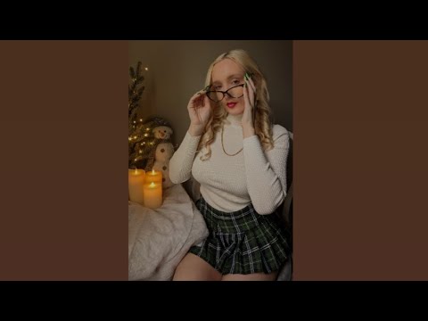 🎄ASMR Librarian Roleplay📚 page flipping-opening a gift from you!💓🎁 crinkles-tapping-whispers✨