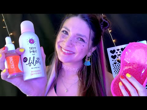 ASMR Soft Girl Wants to be Your Friend - Makeup, Skincare, Personal Attention, German/Deutsch RP