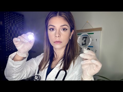 ASMR Eye Exam Lens 1 or 2 Exam Doctor Roleplay REALISTIC Vision Test, Cranial Nerve, Glasses Fitting
