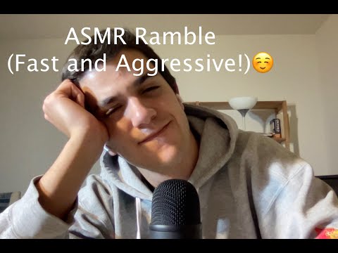 ASMR Fast and Aggressive Ramble with Hand Movements👋🏽