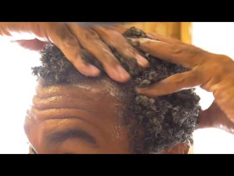 ASMR Shampoo Head Massage & Shampoo Sounds, Self Hair Wash CURLY HAIR Scalp Scratching - No Talking