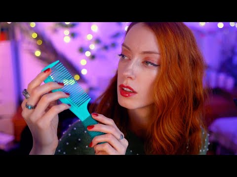 ASMR Delicate Tapping & Scratching With PURRING COMB 😸 Whispered