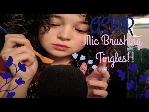 💤ASMR Mic + Face Brushing Tingles To Help Relax You 💤