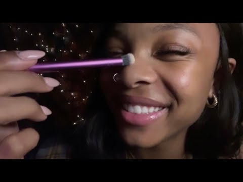 ASMR super up close, personal face attention on you and me!