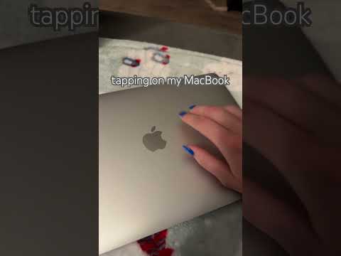 #asmr macbook tapping with nails💅🏼