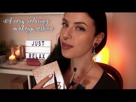 ASMR A very relaxing makeup session!