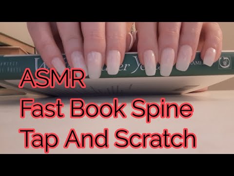 ASMR Fast Book Spine Tap and Scratch
