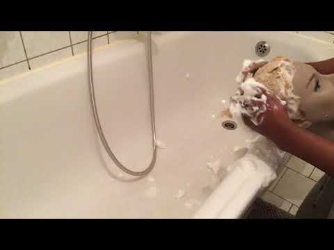 ASMR Relaxing Hair Shampoo Scratching Massage No Talking Water and lather Sound