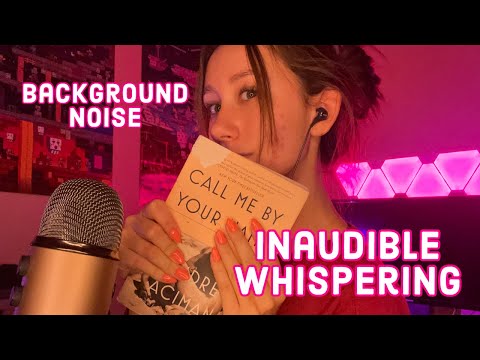 ASMR | inaudible whispering for sleep or background noise 💤 (reading you a book)