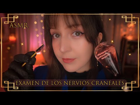 ⭐ASMR Examen de los Nervios CRANEALES una Noche de Lluvia ⛈️[Sub] Atención Personal Español