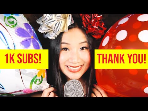 First 1K Subs | Thank You All! | Balloon Sounds, Crinkles & Confetti 🙌🎊🎉