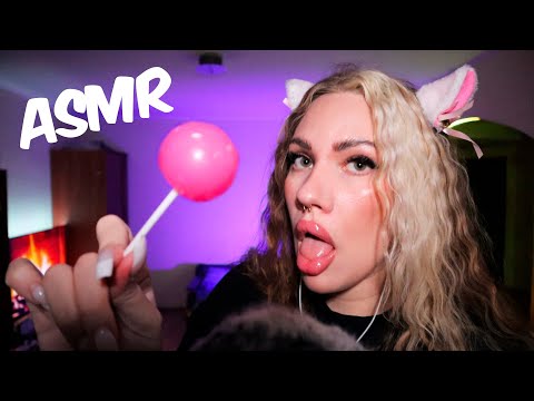 ASMR ❤️ | Mouth sounds | ASMR Lollipop 🍭 |