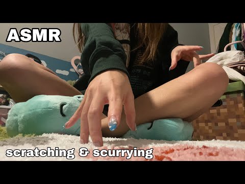ASMR | Unpredictable Fast Carpet/Floor Scratching and Camera Scurrying