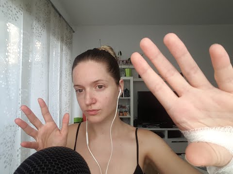 ASMR pure hand / mouth sounds and negative energy plucking / whispering and trigger words
