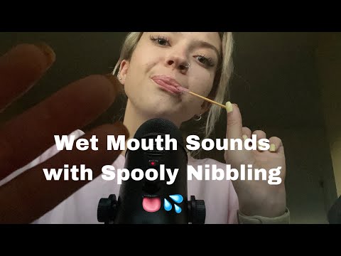 ASMR| 100% Volume Spooly Nibbling/ Mouth Sounds with Random Item Tapping