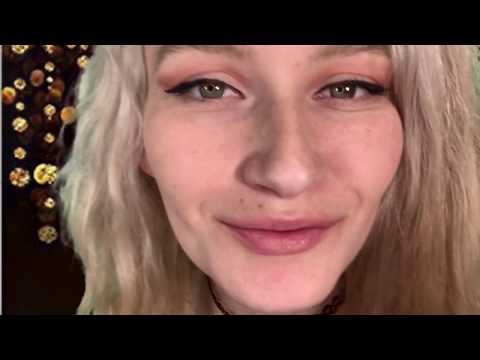 ASMR personal attention (face touching + whispers)