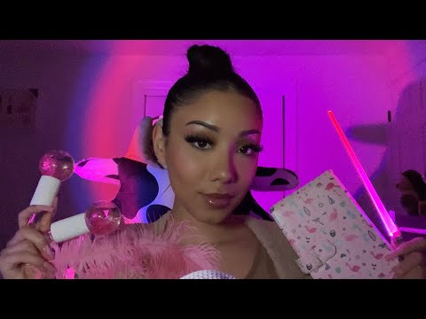 ASMR| 17 Pink Triggers in 17 Minutes 🌸💞🎀 (Trigger assortment for sleep)