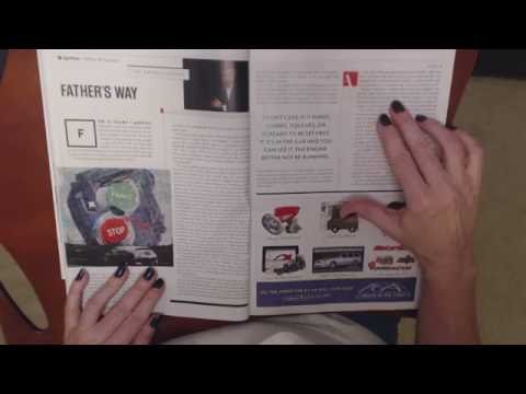 ASMR Whisper ~ Reading Automobile Magazine ~ Southern Accent