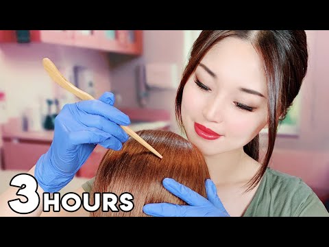 [ASMR] Sleep Time ~ 3 Hours of Hair Treatments