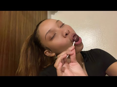 ASMR lollipop triggers with story time | aggressive 🍭