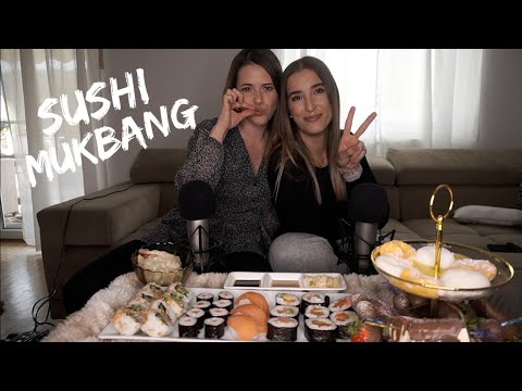 ASMR SUSHI PARTY 🍣 MUKBANG DELUXE| Entspannte EATINGSOUNDS ft. Bianca