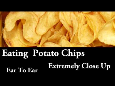 Eating Potato Chips (Ear to Ear, Extremely Close Up)