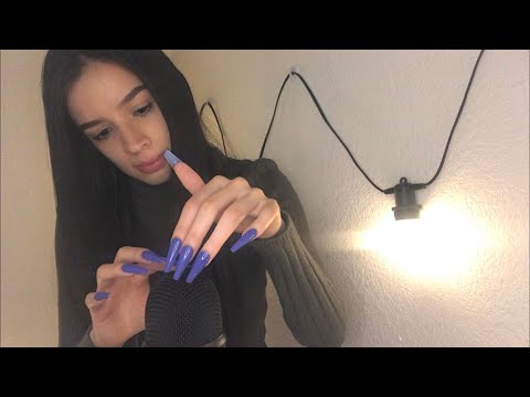 ASMR Slow Tingly Mic Scratching with Long Nails!