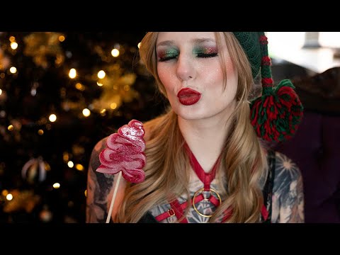 ASMR Elf gives you Christmas Kisses 😘