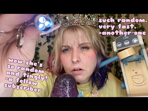 fast and aggressive ASMR but it’s completely and utterly RANDOM!! ☕️ 👑