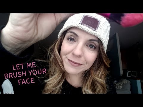 ASMR - Hair brushing - face brushing -  whispering - Personal Attention -  Friend roleplay 😊❤🖌
