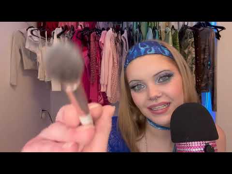 ASMR RP | Best Friend Does Your Makeup Before Going Out 💙 🦋