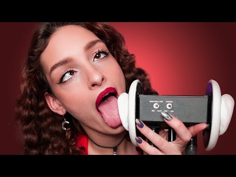 ASMR Intense Ear Licking For Tingles with Echo (Delay & Reverb)