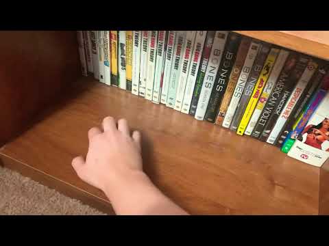 Aggressive, Fast Tapping on my Movie Shelves