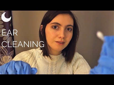 ASMR - Ear cleaning roleplay - Cupping and touching