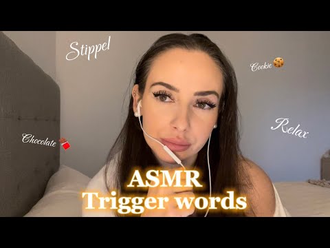 [ASMR] Gentle trigger words | Whisper | Up close
