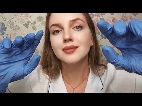 ASMR Hearing Testing. Ear Massage in Gloves. Doctor Roleplay
