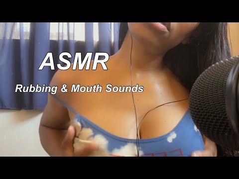 ASMR | Rubbing On My Top W/Mouth Sounds For 2 Mins No Talking
